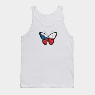 Czech Flag Butterfly Tank Top